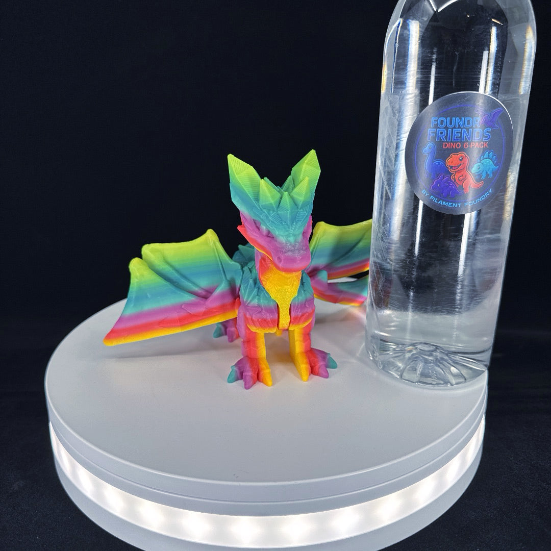 Crystal dragon standing