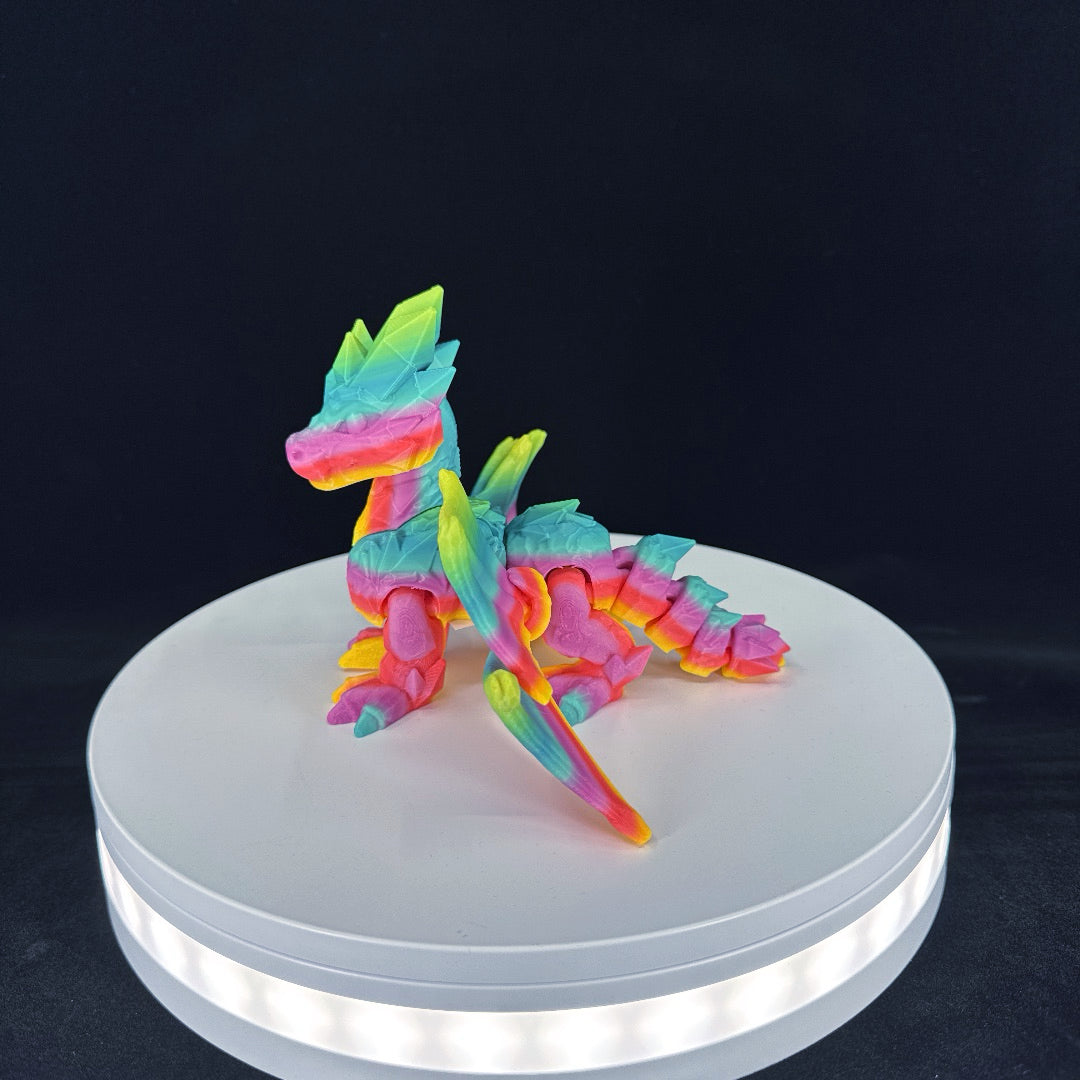 Crystal dragon standing