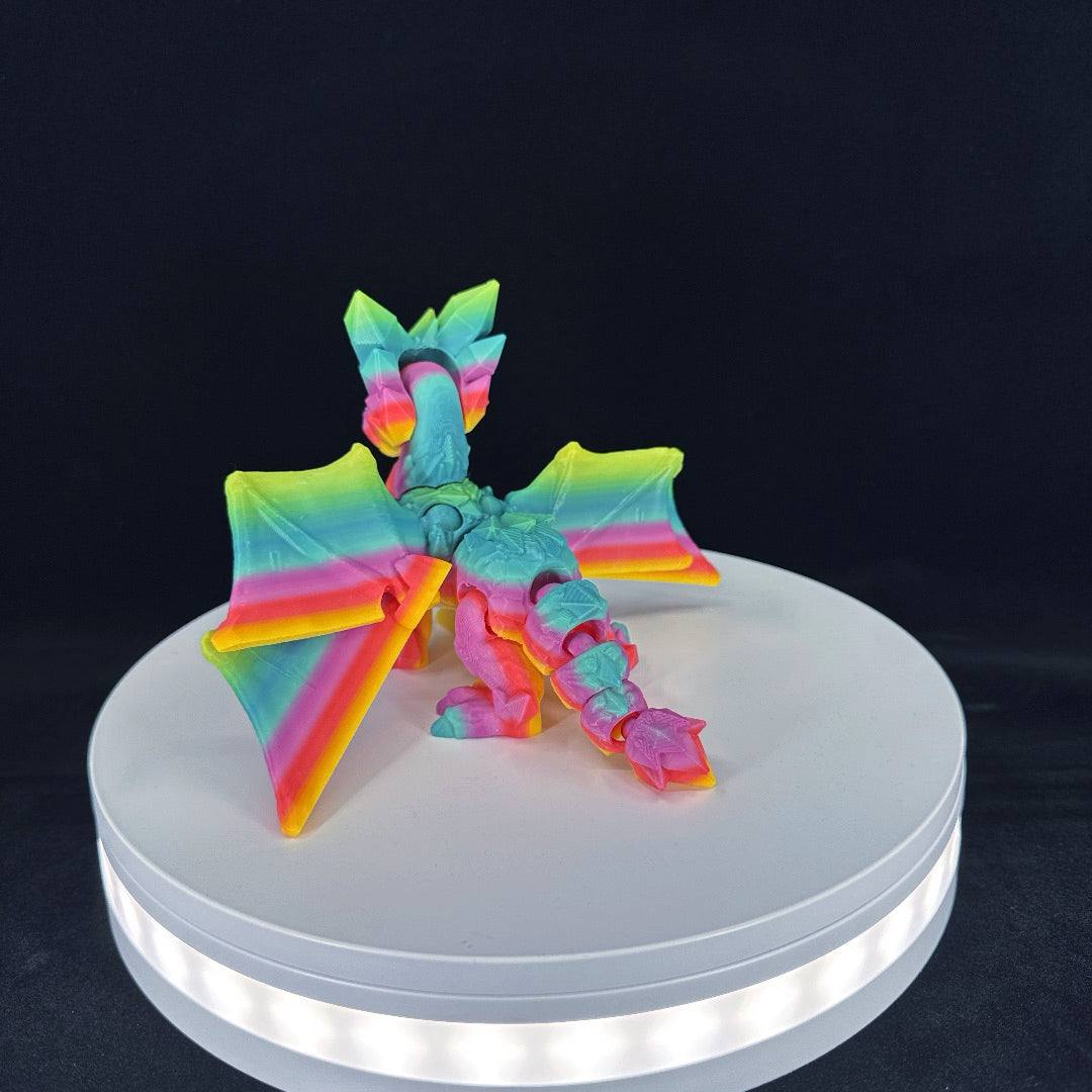 Crystal dragon standing