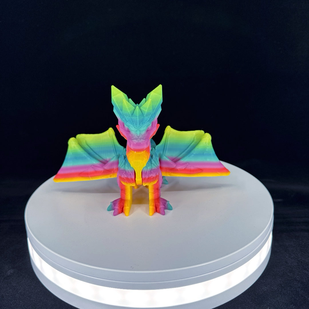 Crystal dragon standing