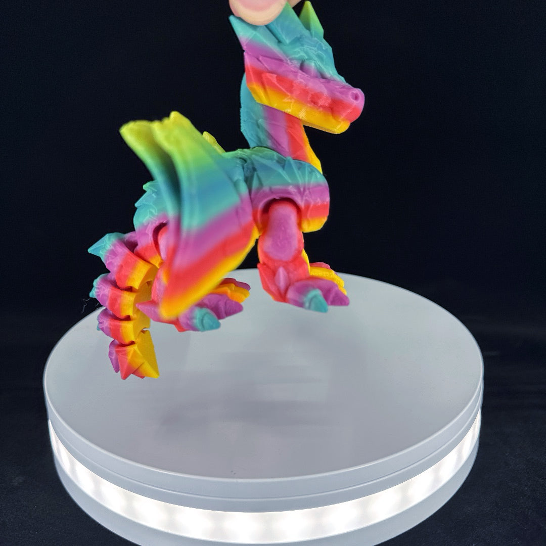 Crystal dragon standing