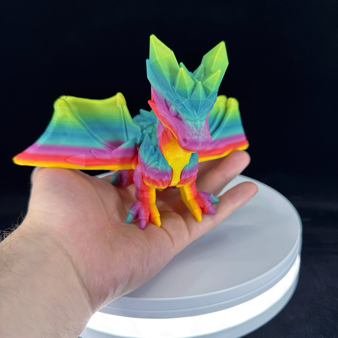 Crystal dragon standing