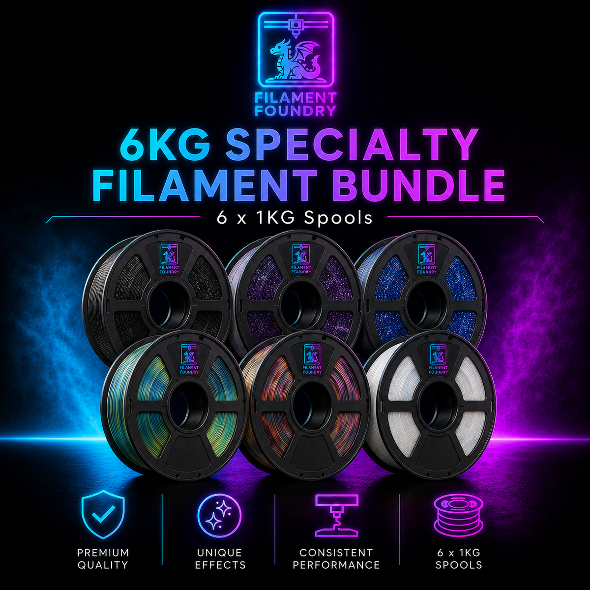 Specialty Filament 6-Pack — 6KG