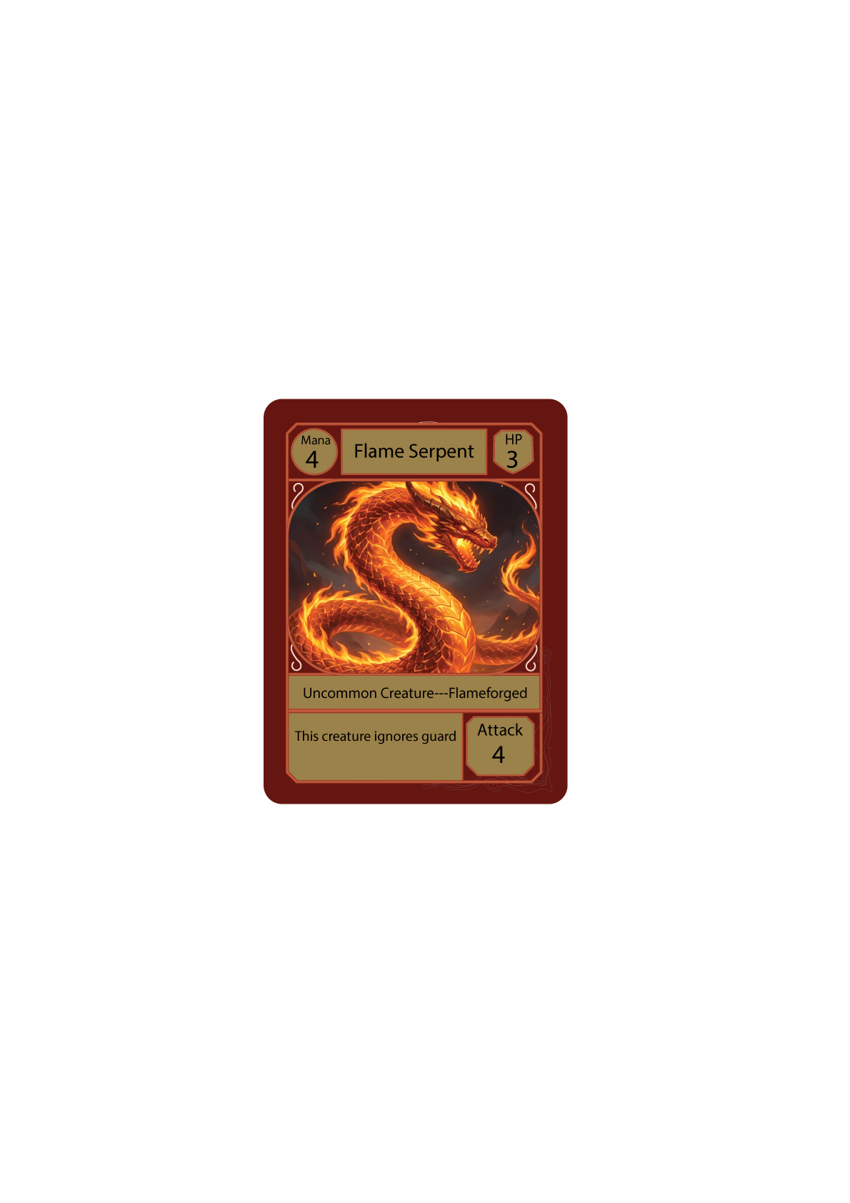 Flame Serpent — Flameforged creature card
