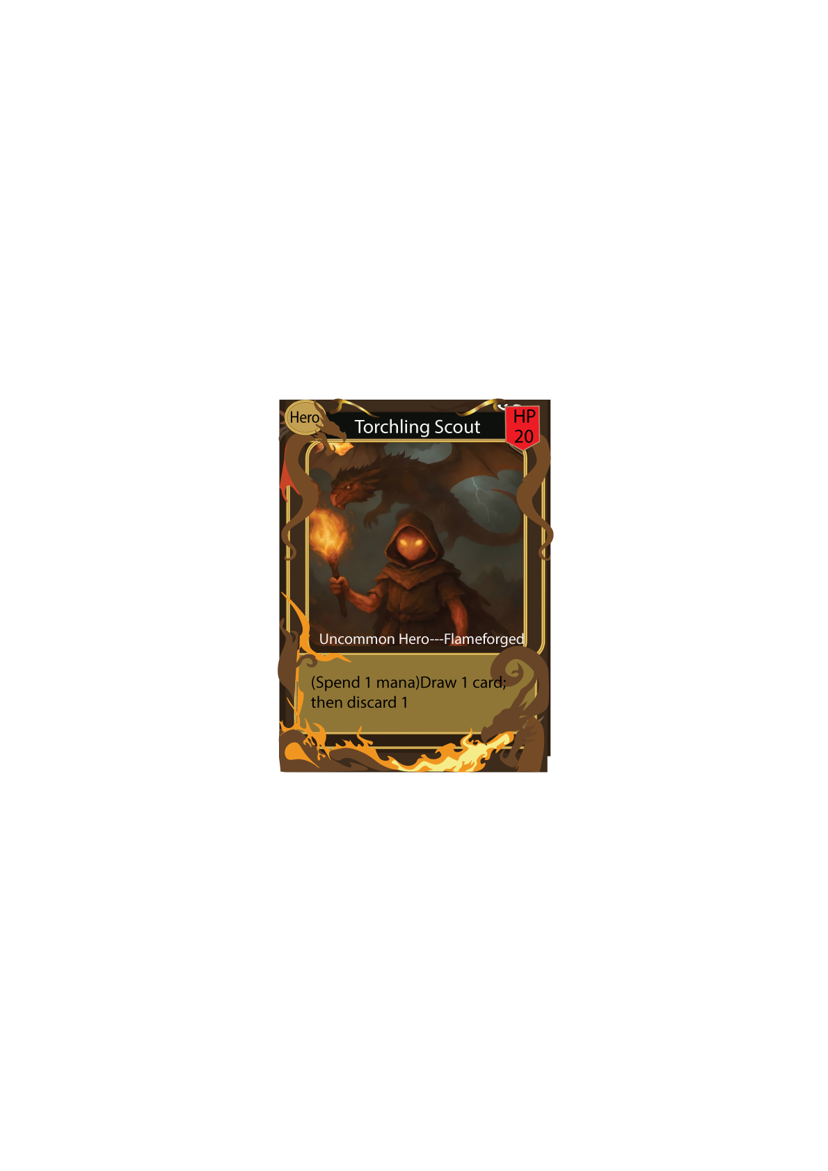 Torchling Scout — Flameforged hero card