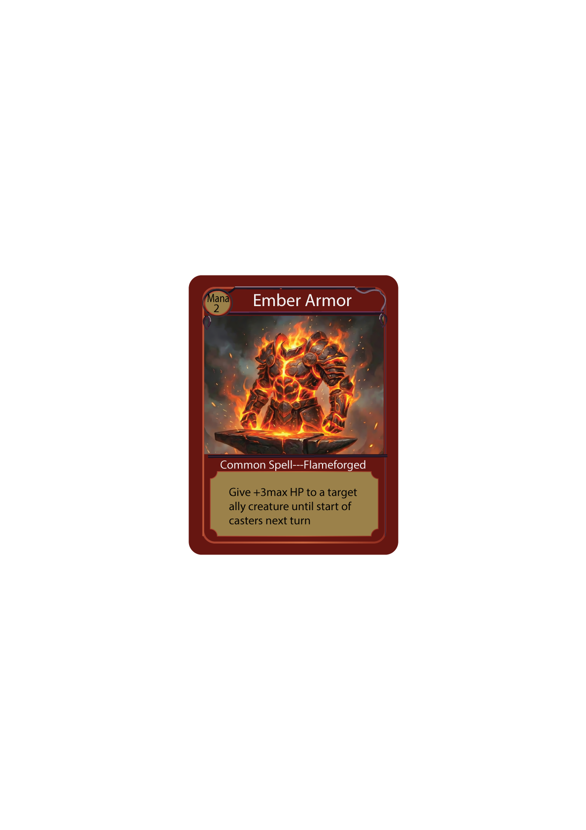 Ember Armor — Flameforged spell card