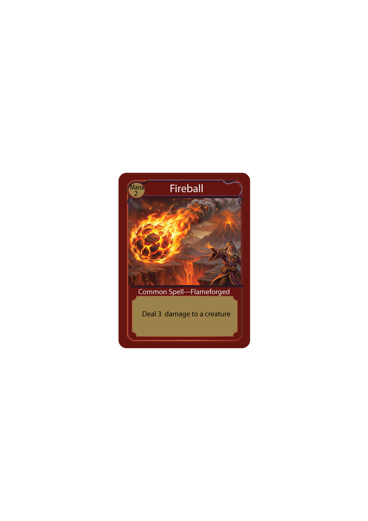 Fireball — Flameforged spell card