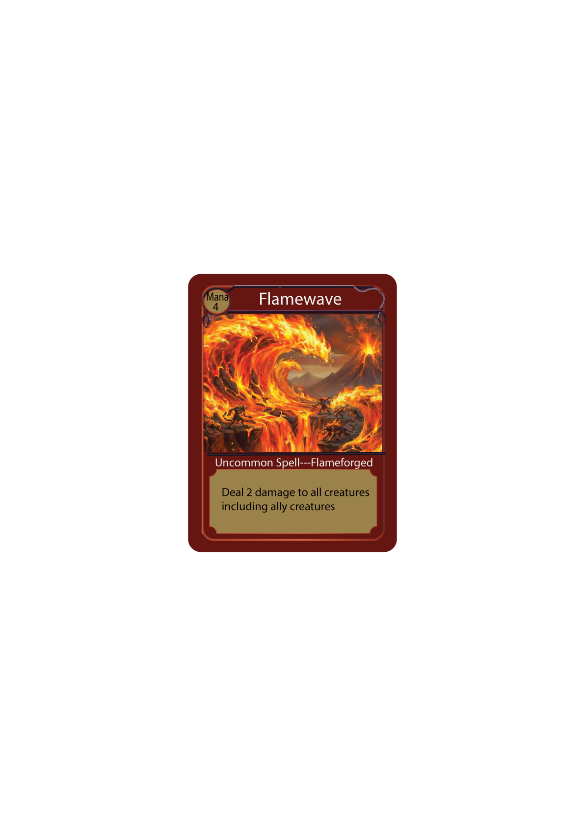 Flame Wave — Flameforged spell card