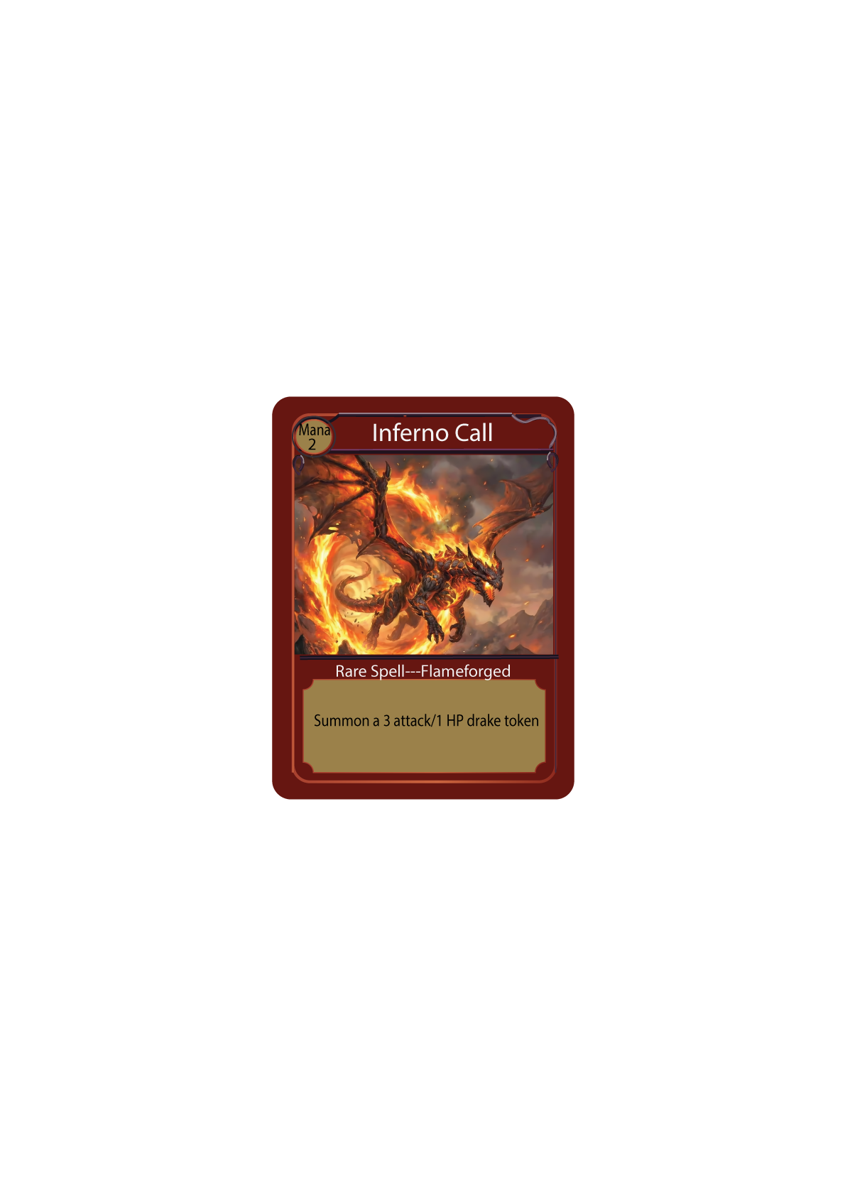Inferno Call — Flameforged spell card