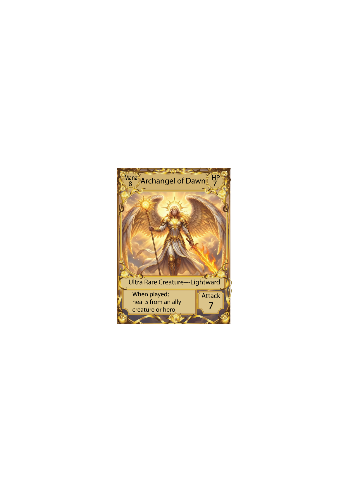 Archangel of Dawn — Lightward creature card