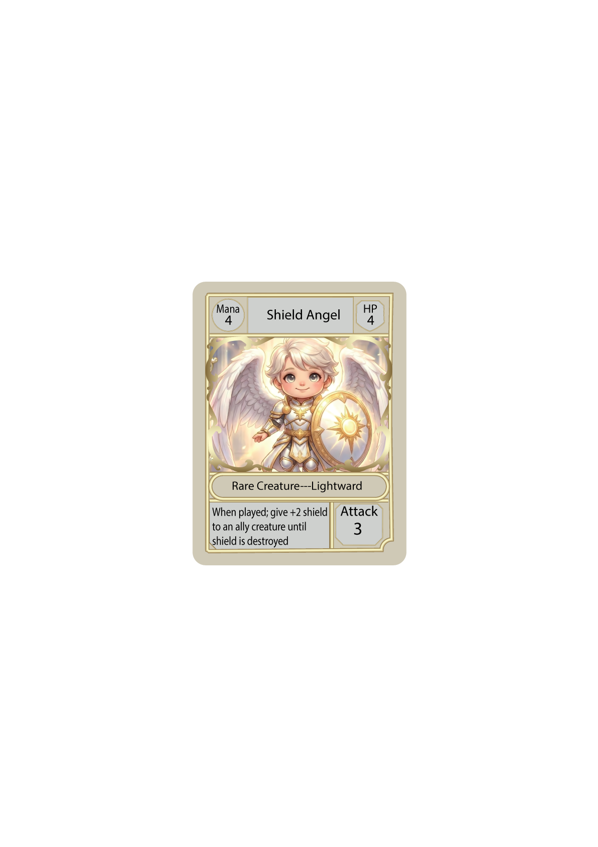 Shield Angel — Lightward creature card