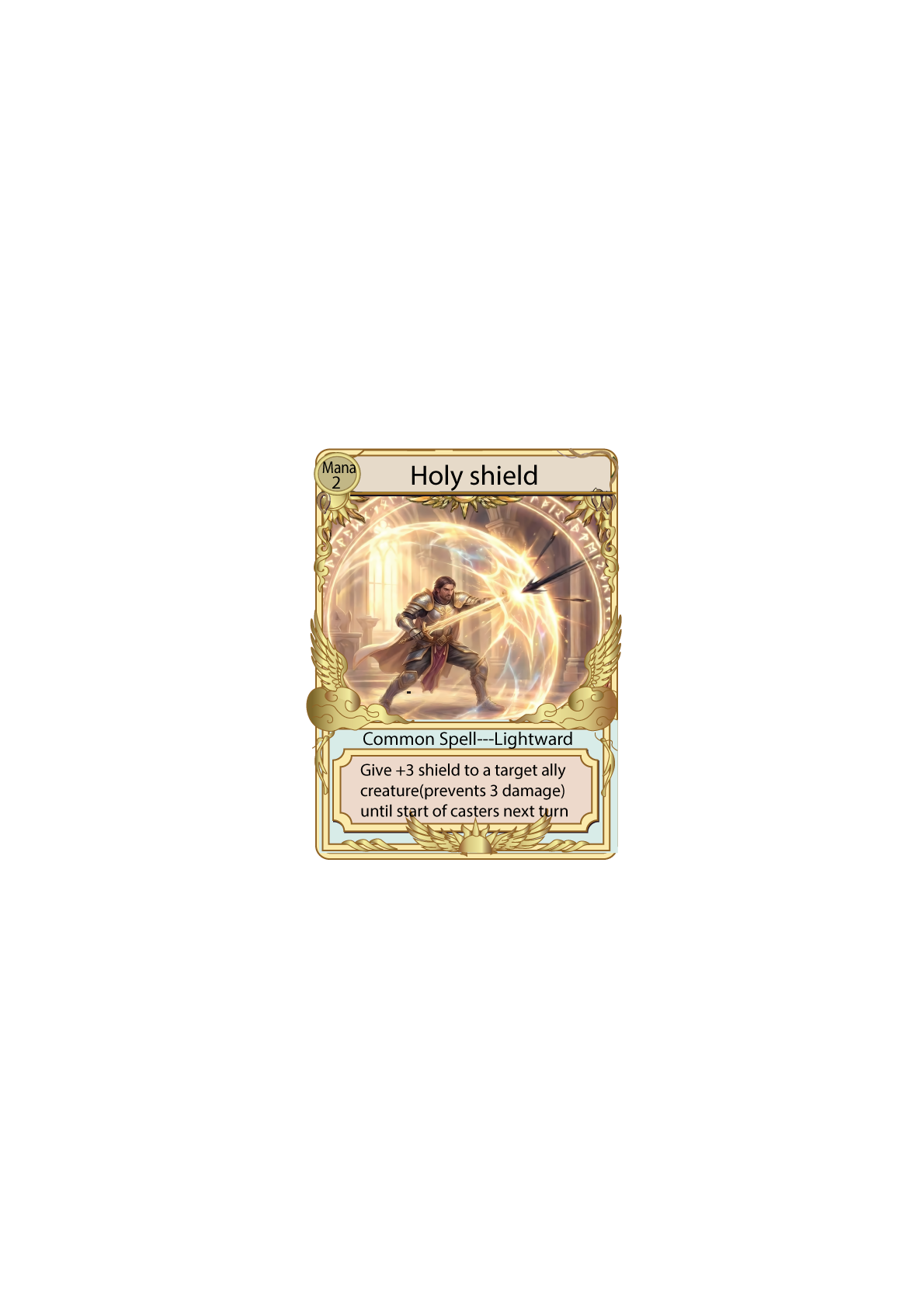 Holy Shield — Lightward spell card
