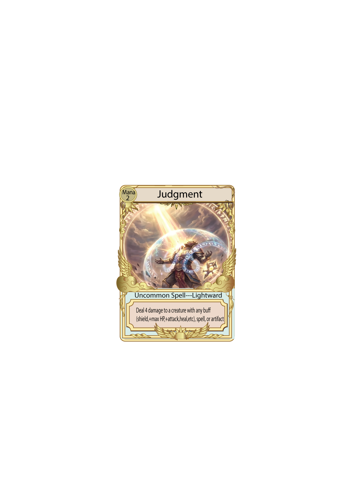 Judgement — Lightward spell card