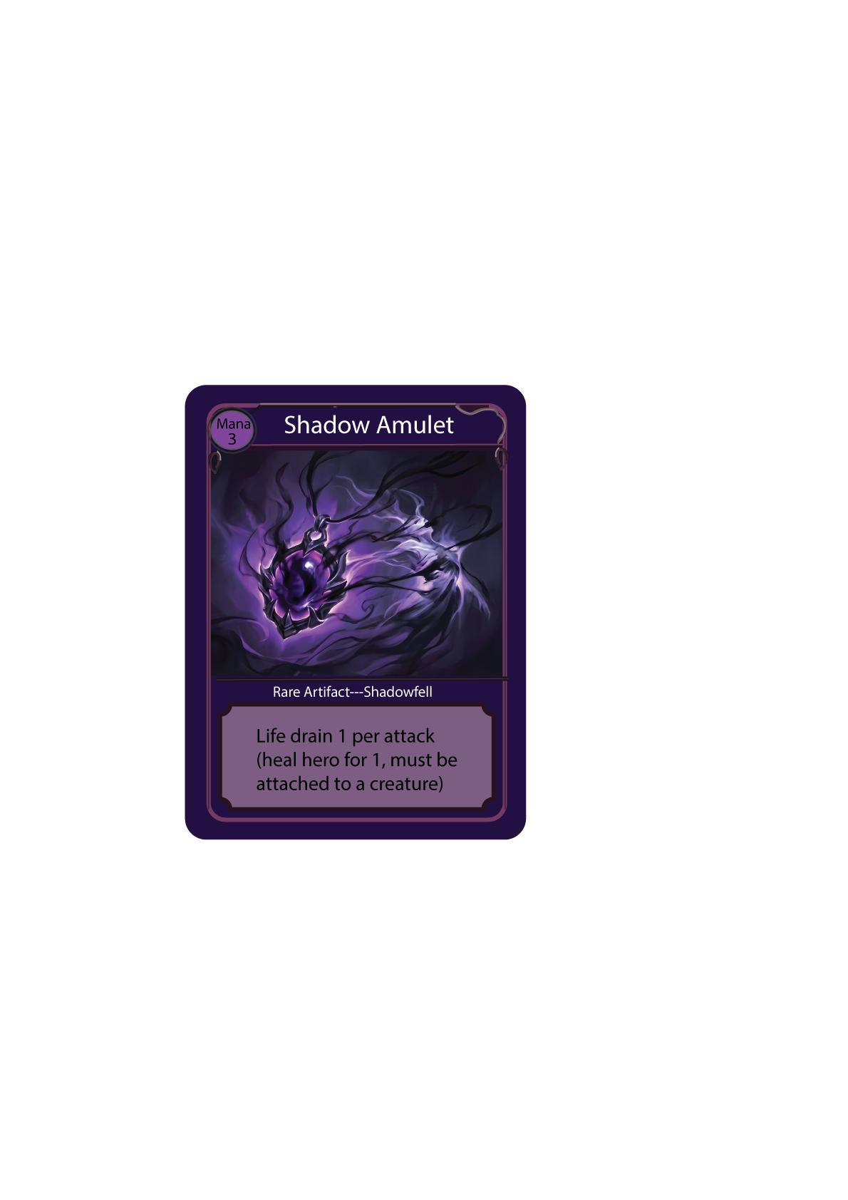 Shadow Amulet — Shadowfell artifact card