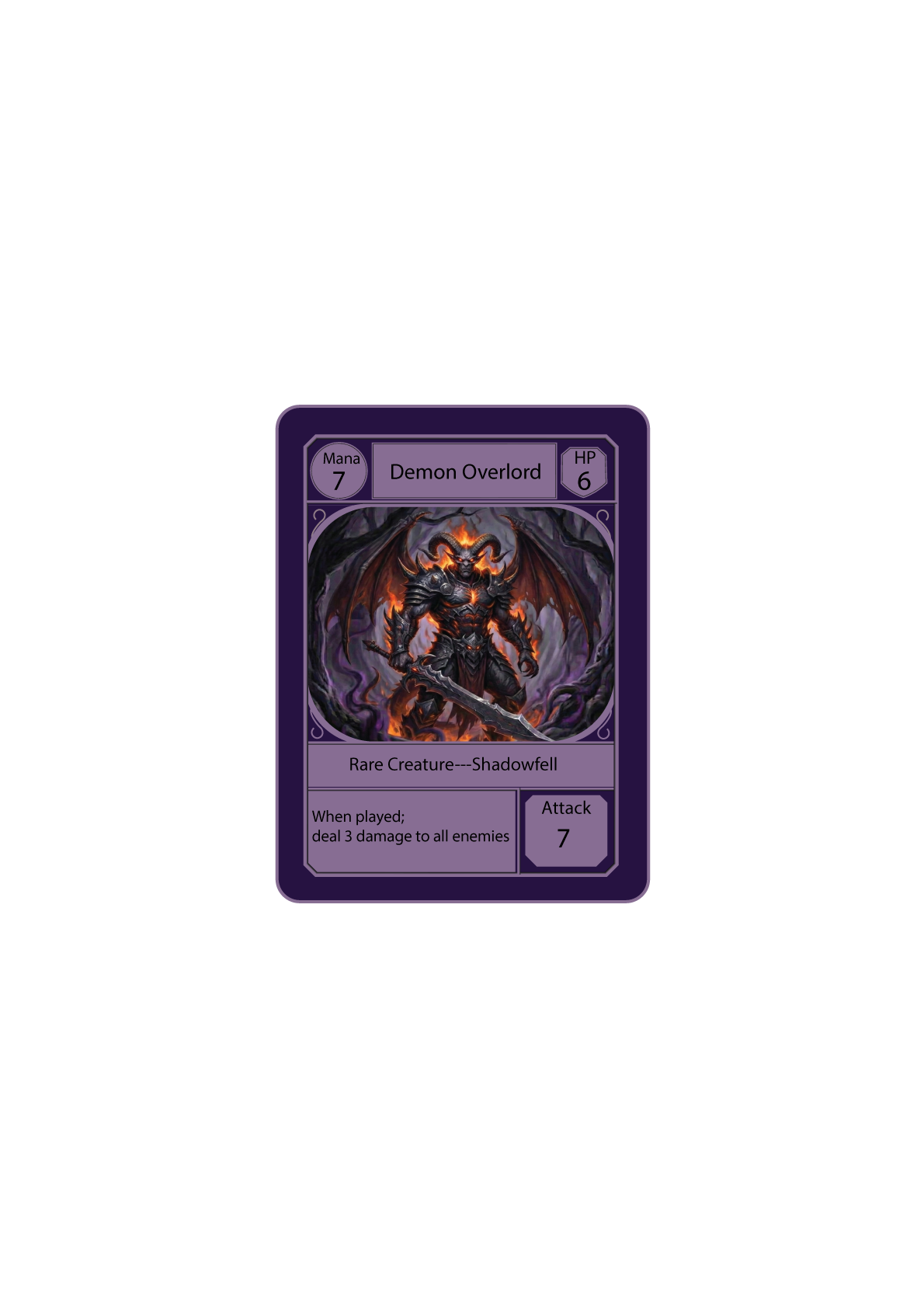 Demon Overlord — Shadowfell creature card