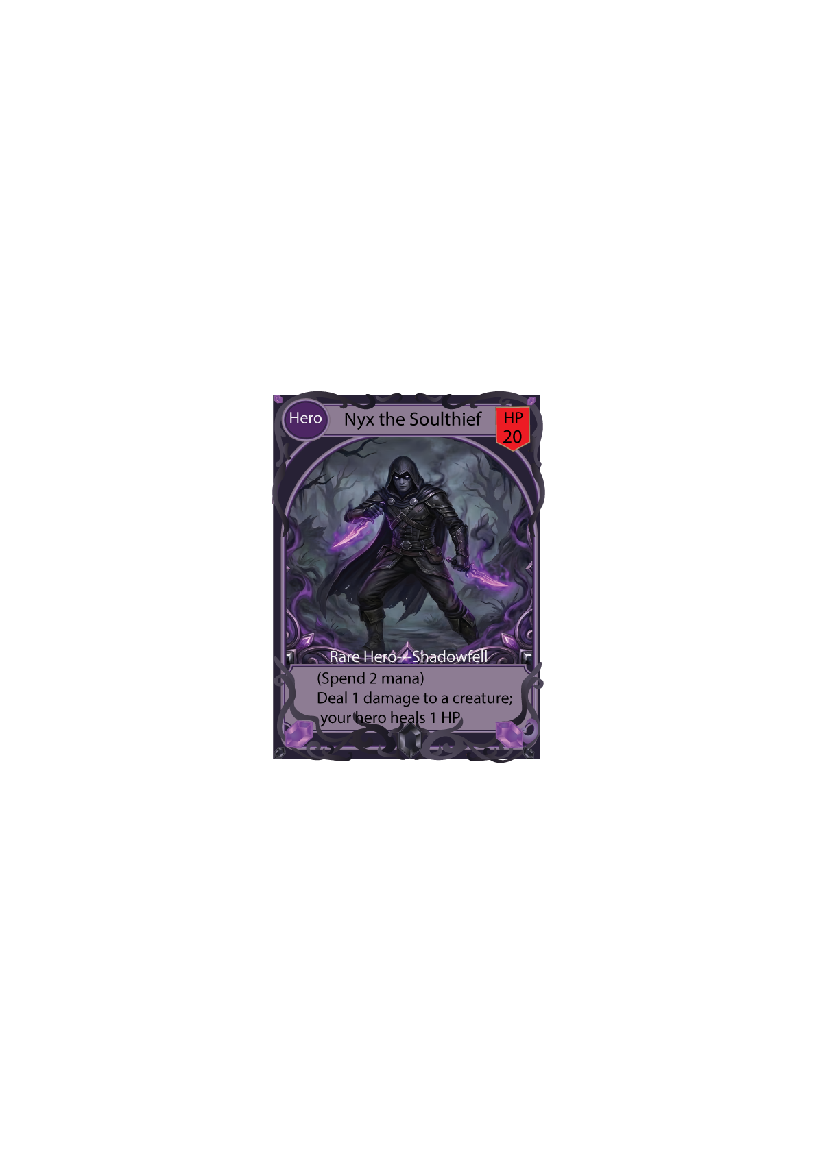 Nyx Soul Thief — Shadowfell hero card