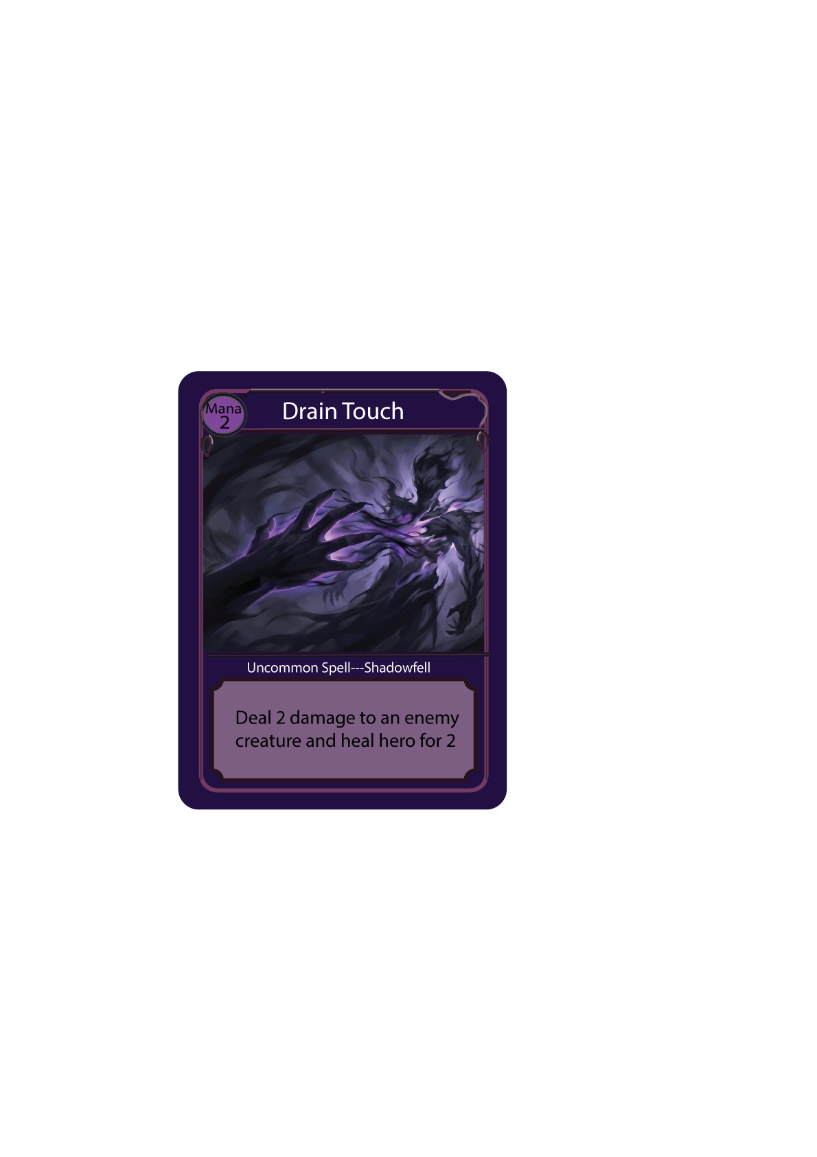 Drain Touch — Shadowfell spell card