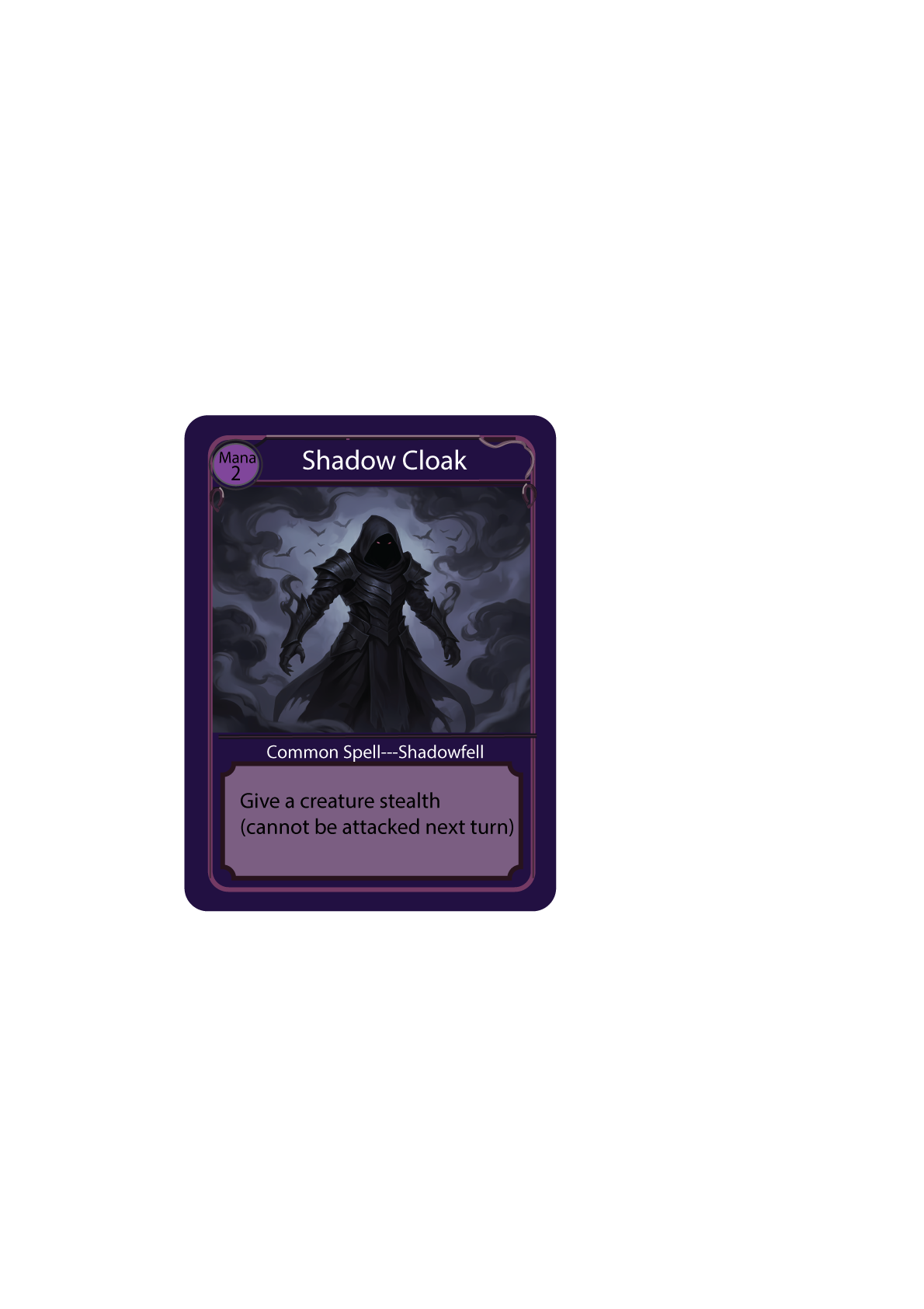 Shadow Cloak — Shadowfell spell card