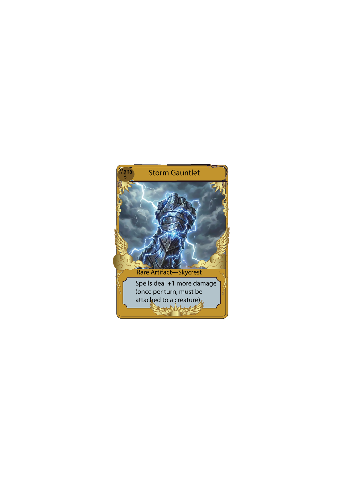 Storm Gauntlet — Skycrest artifact card
