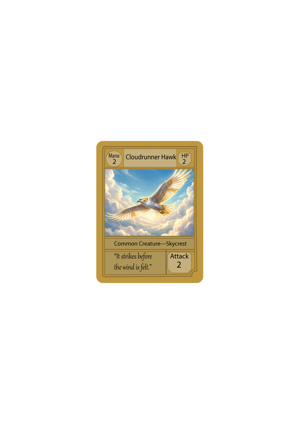 Cloudrunner Hawk — Skycrest creature card