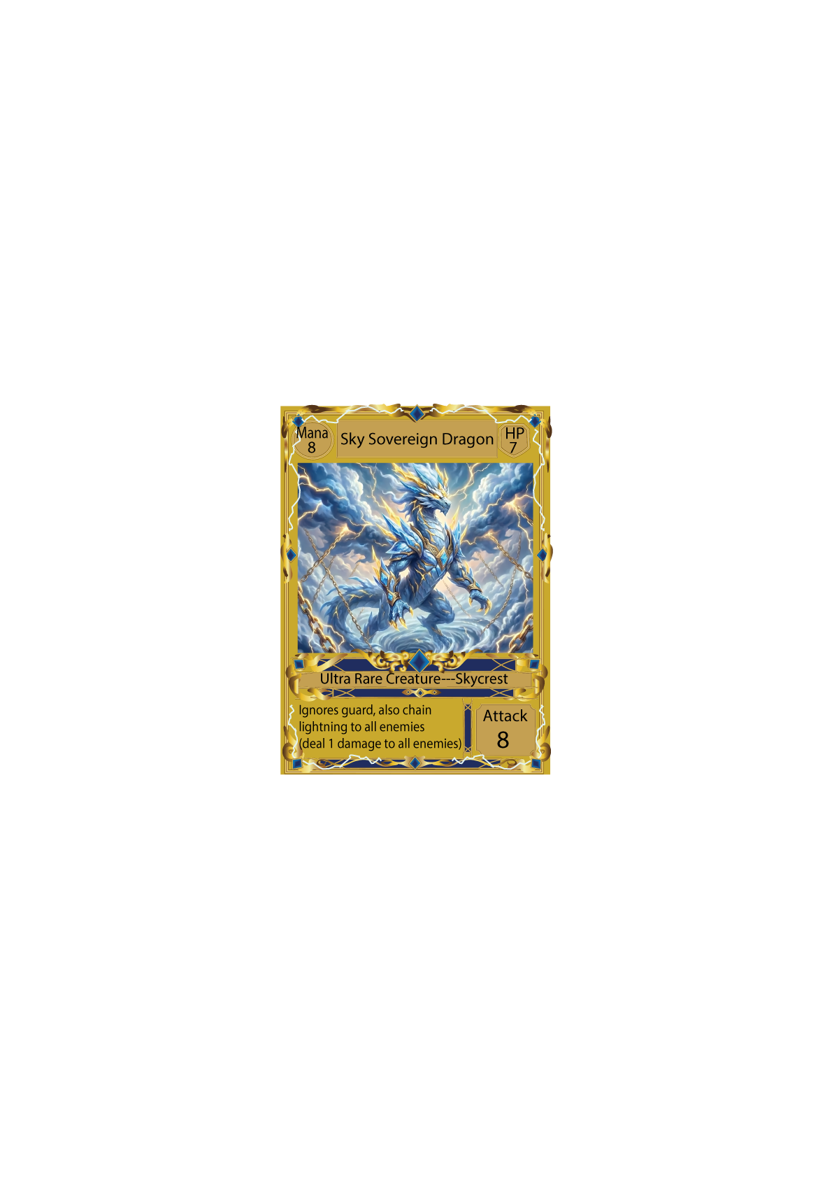 Sky Sovereign Dragon — Skycrest creature card