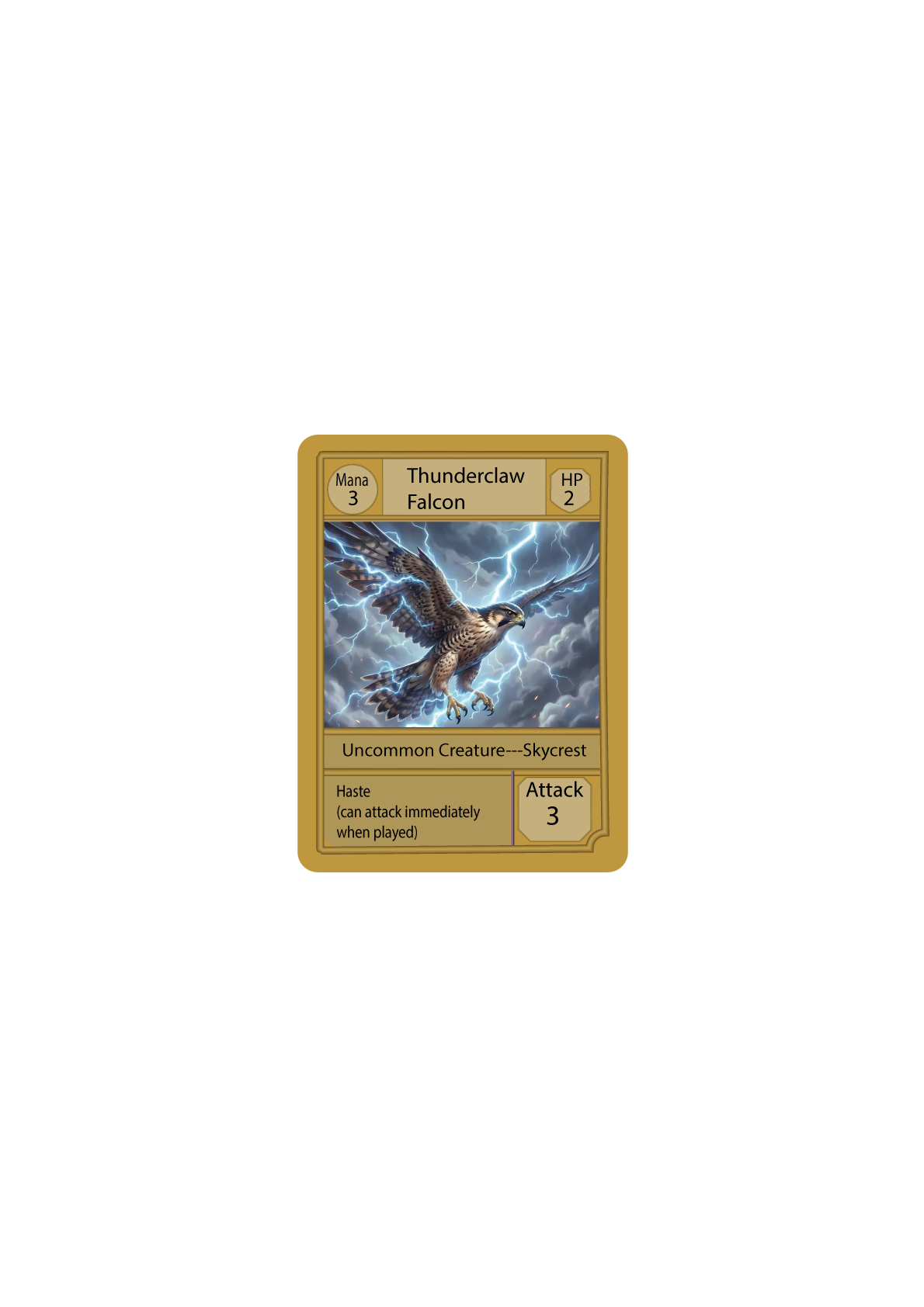Thunderclaw Falcon — Skycrest creature card