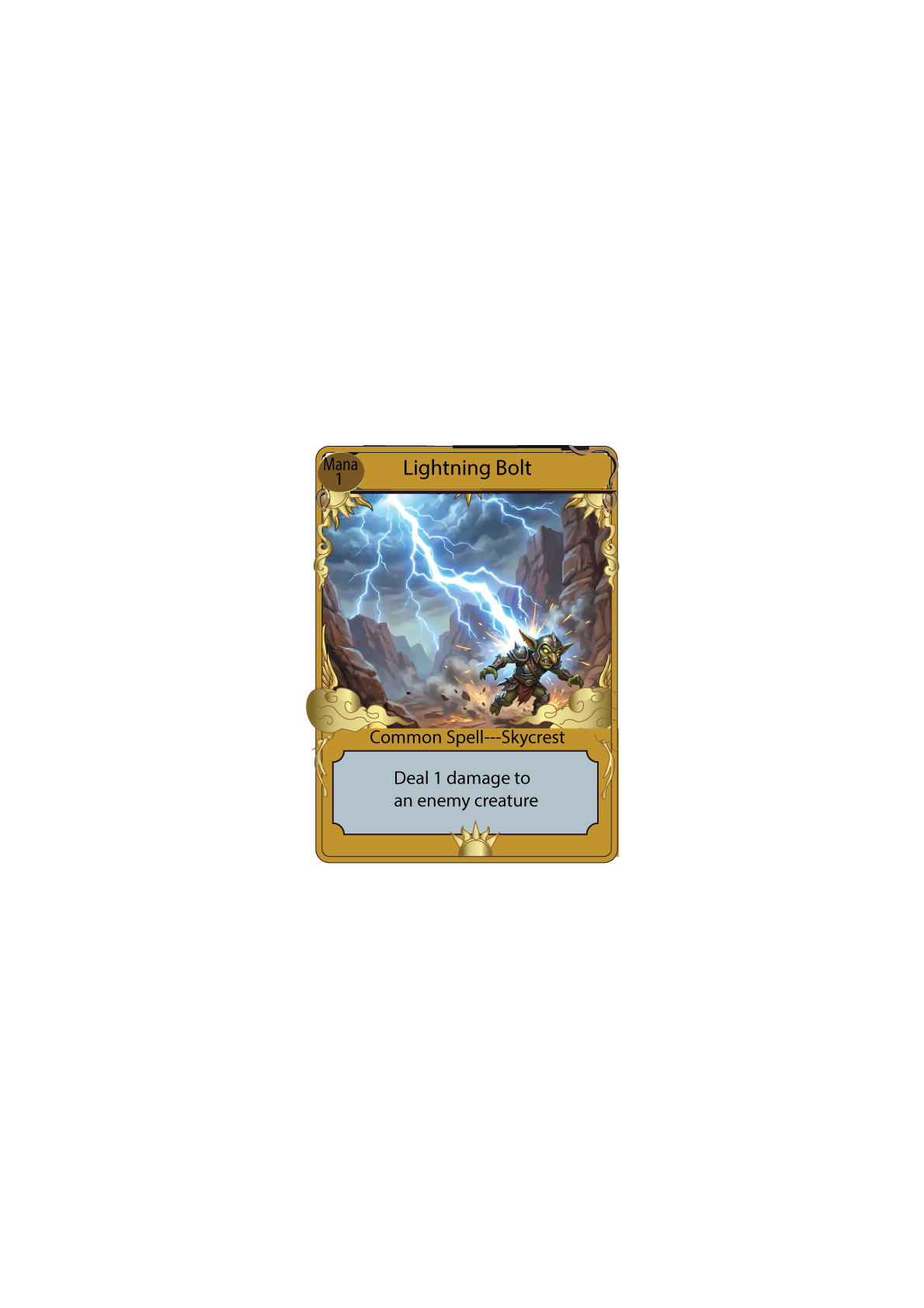 Lightning Bolt — Skycrest spell card