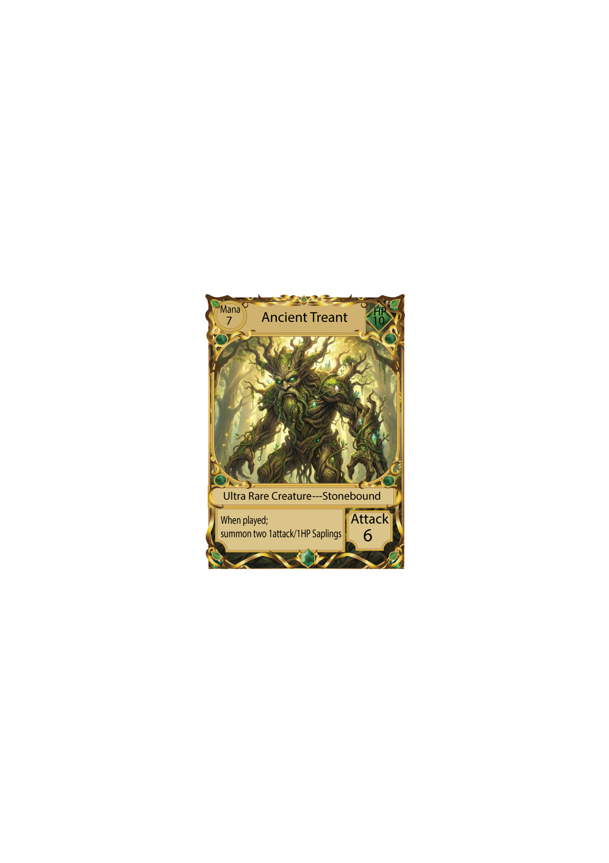 Ancient Treant — Stonebound creature card