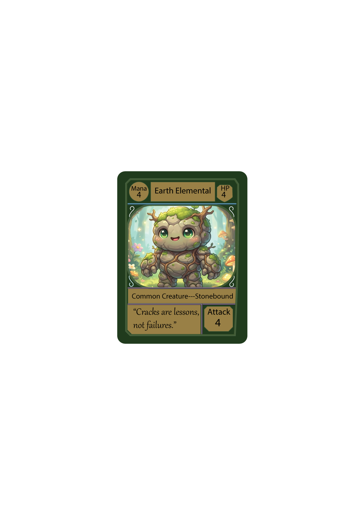 Earth Elemental — Stonebound creature card
