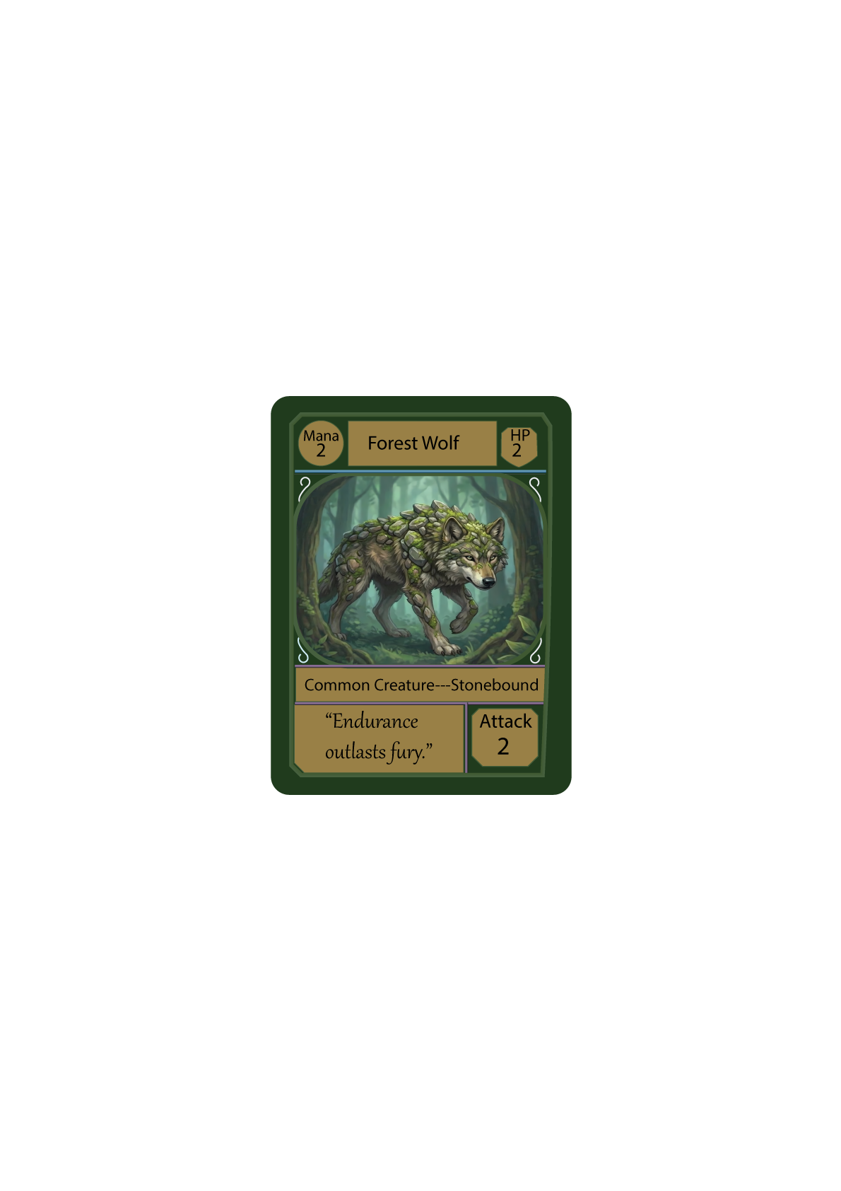 Forest Wolf — Stonebound creature card