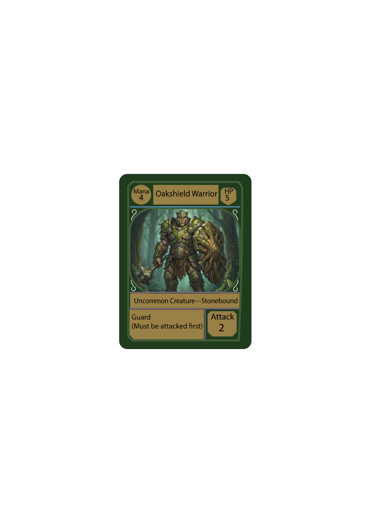 Oakshield Warrior — Stonebound creature card