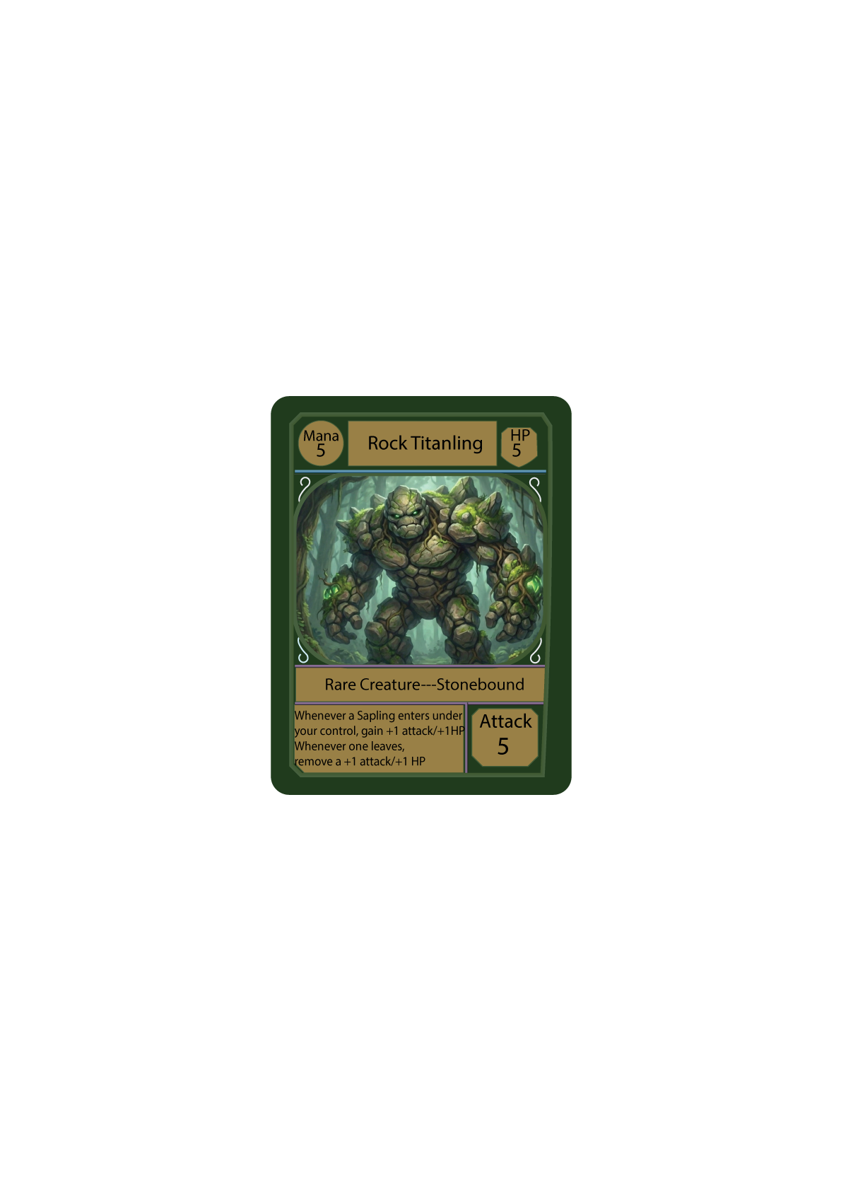 Rock Titanling — Stonebound creature card