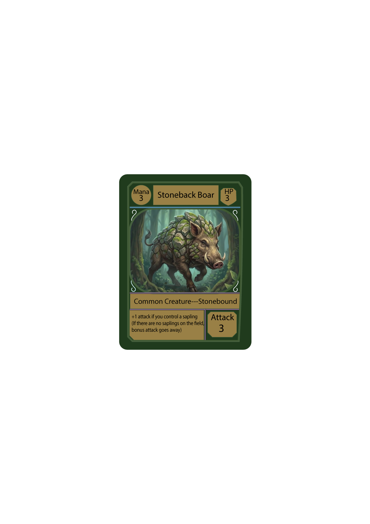 Stoneback Boar — Stonebound creature card