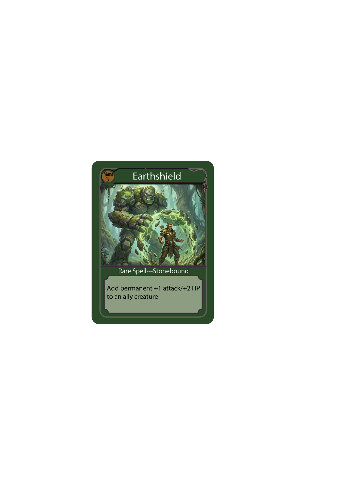 Earth Shield — Stonebound spell card