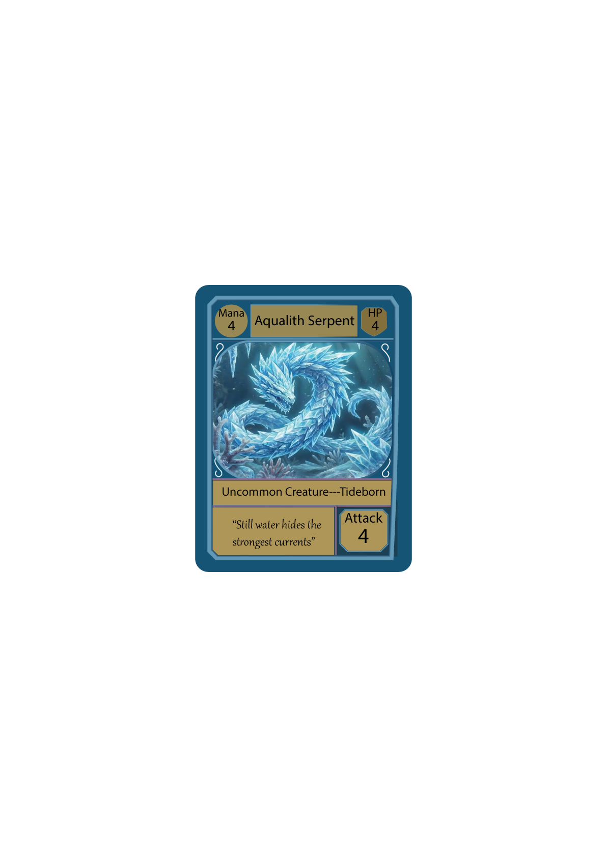 Aqualith Serpent — Tideborn creature card