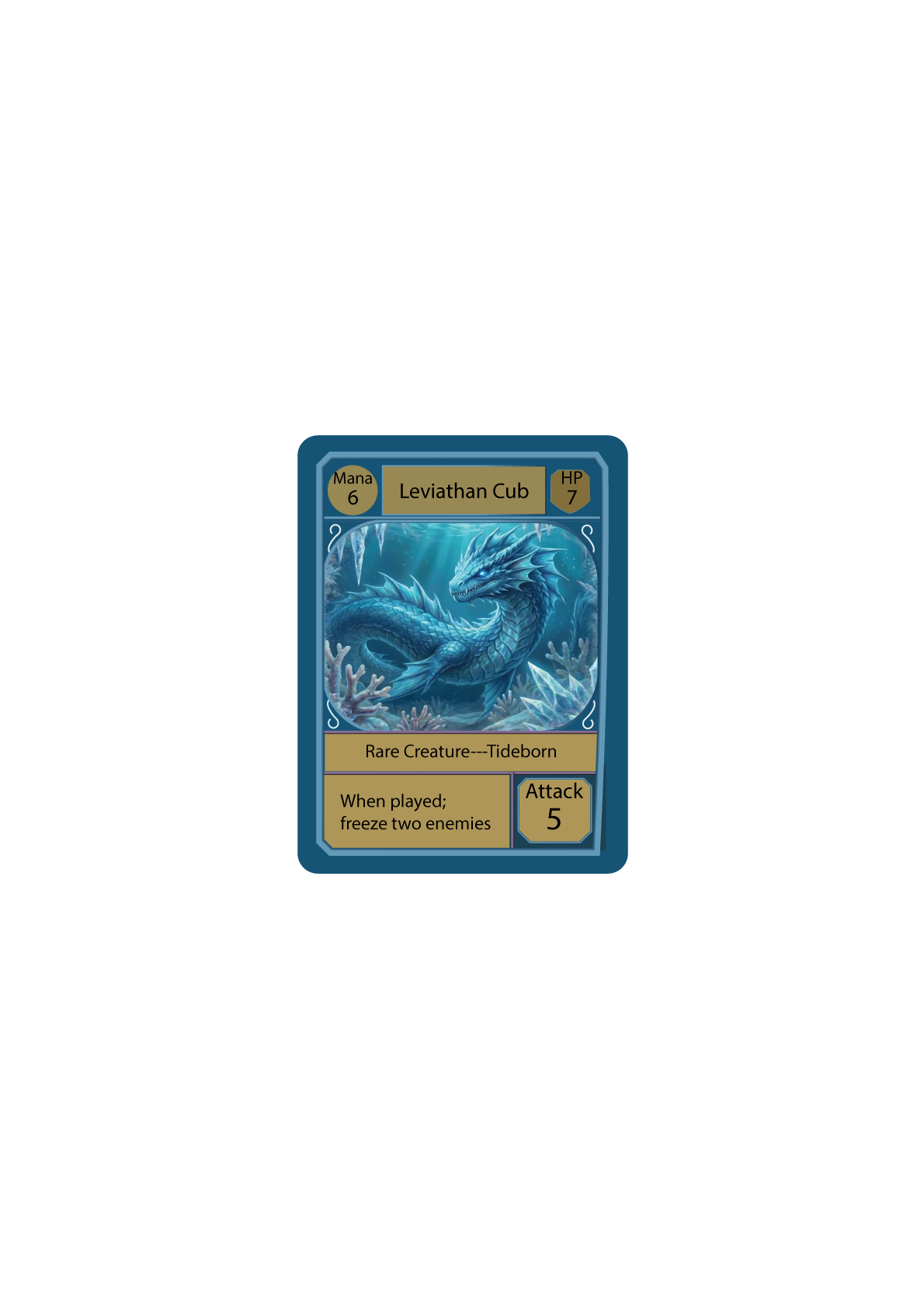 Leviathan Cub — Tideborn creature card