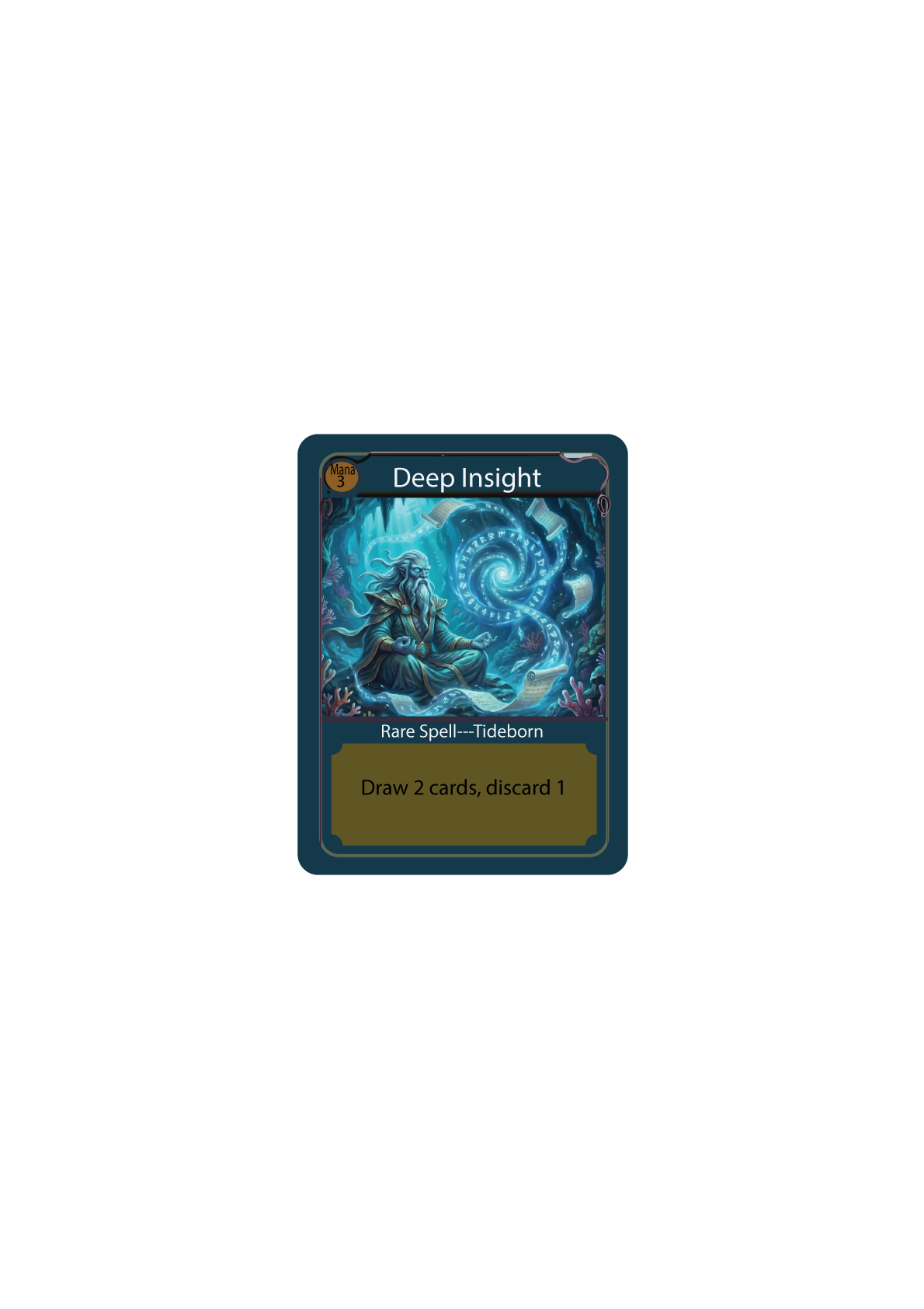 Deep Insight — Tideborn spell card