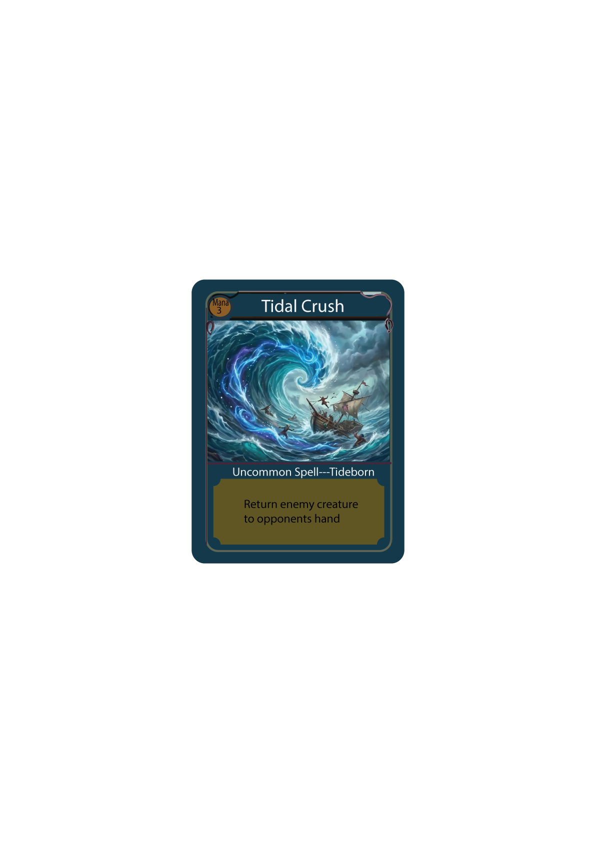 Tidal Crush — Tideborn spell card